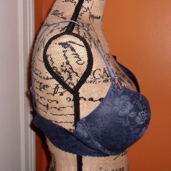 Youmita India Ink Lace Demi 40C Bra NWT - Picture 2 of 7